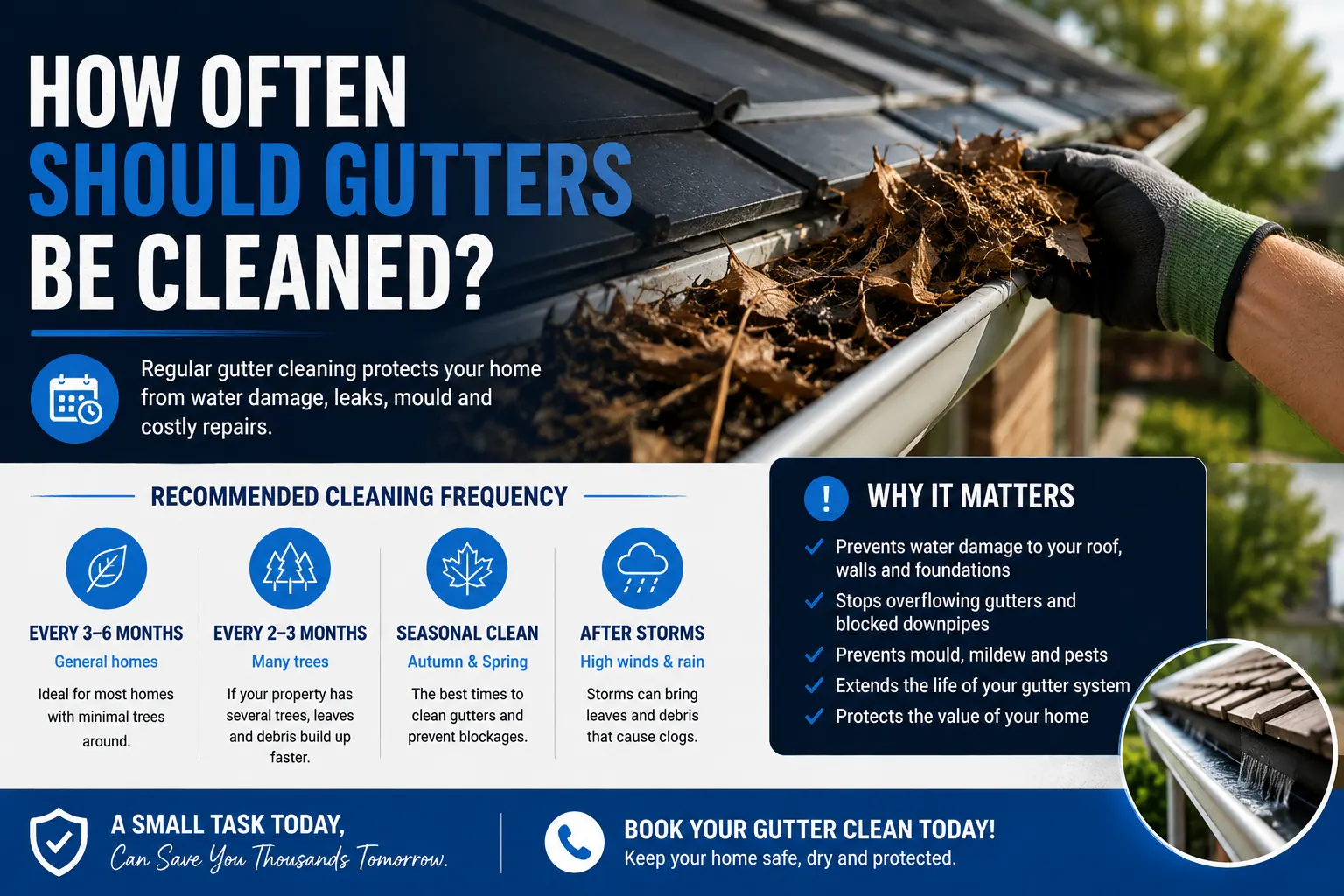 How Often Should Gutters Be Cleaned?