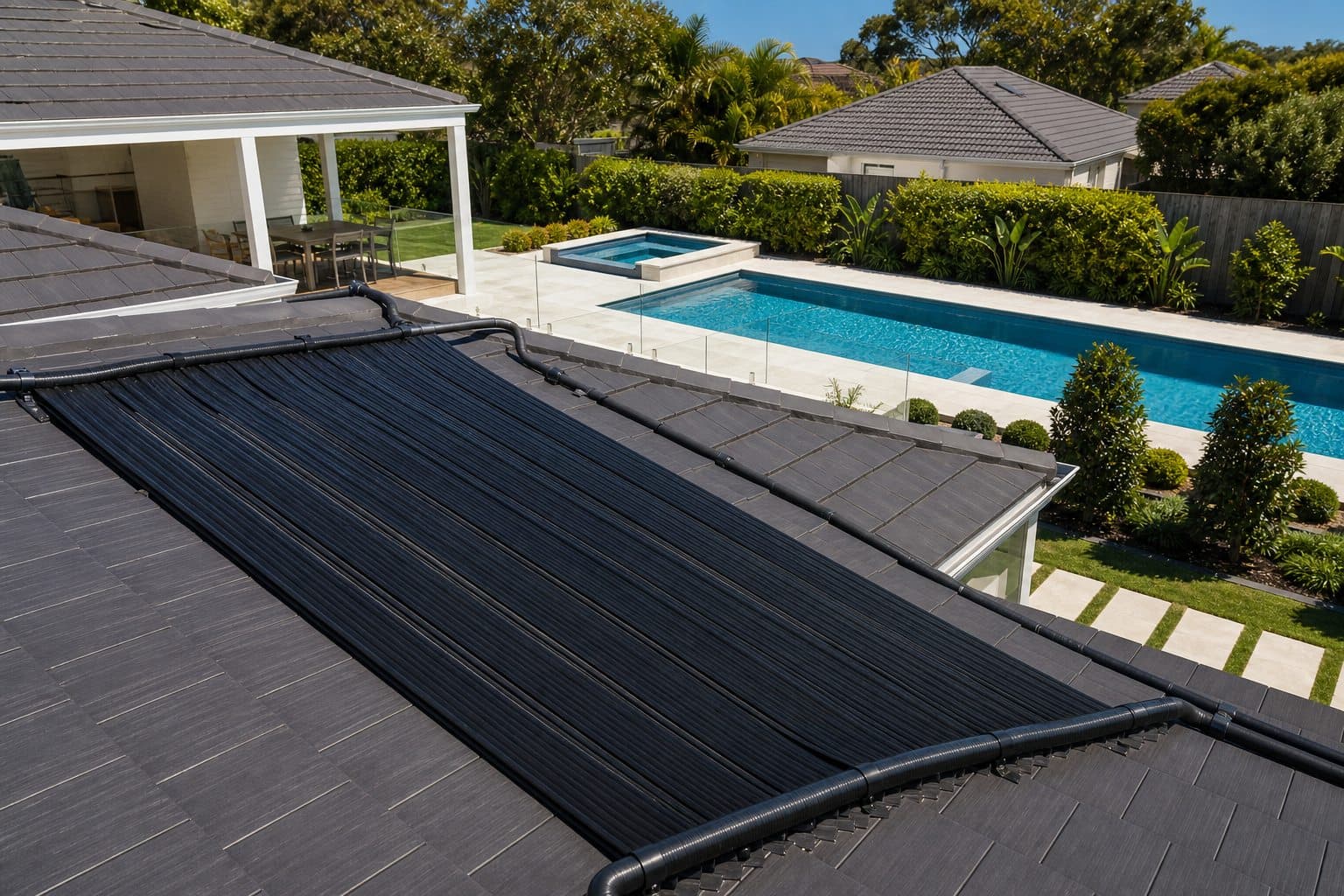 Strip Solar Heating